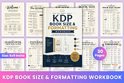 KDP Book Size & Formatting Workbook, a Stationery Template by Designmela01 (Thumbnail 1 of 6)