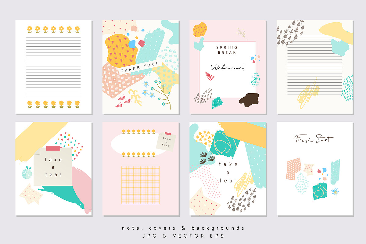 Spring Siesta - Romantic, Abstract, a Pattern Graphic by Paperly Studio (Photo 5 of 10)