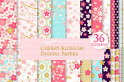 Cherry Blossom, Japanese Sakura, an Illustration by Mia's Graphic Design (Thumbnail 6 of 9)