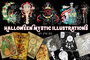 Halloween Mystic Illustrations, an Illustration by Samiramay (Thumbnail 1 of 6)
