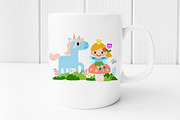 Fairy and Unicorn PNG SVG clipart, a Seasonal Illustration by Noey smiley (Thumbnail 6 of 7)