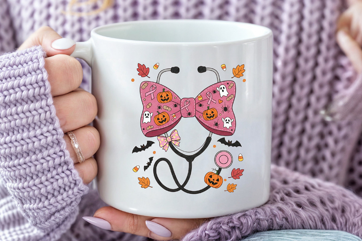 Breast Cancer Nurse Halloween, an Illustration by Craft Nest (Photo 5 of 6)