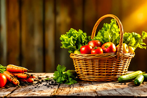 Freshly Harvested Organic Vegetables, a Food & Drink Photo by Rafoz