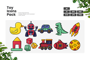Toys Illustration, a Duotone Icon by erifqizeicon