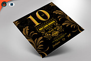 Gold Anniversary Party Square Flyer, a Flyer Template by SeraphimChris (Thumbnail 1 of 4)