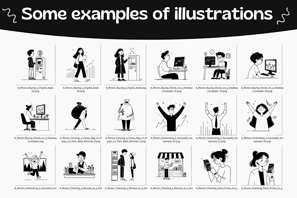 Notion Style Finance Illustrations, a Finance Illustration by DaisyStudio (Photo 10 of 10)