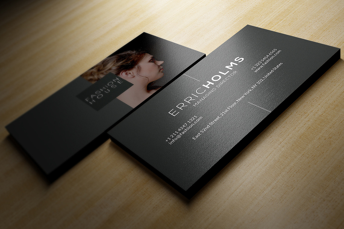 Minimal Black Business Card, a Business Card Template by Marvel (Photo 4 of 5)