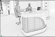 TV Studio Collection Vol 6 - 2 PCS, an Architecture 3D Model by akerStudio (Thumbnail 48 of 98)