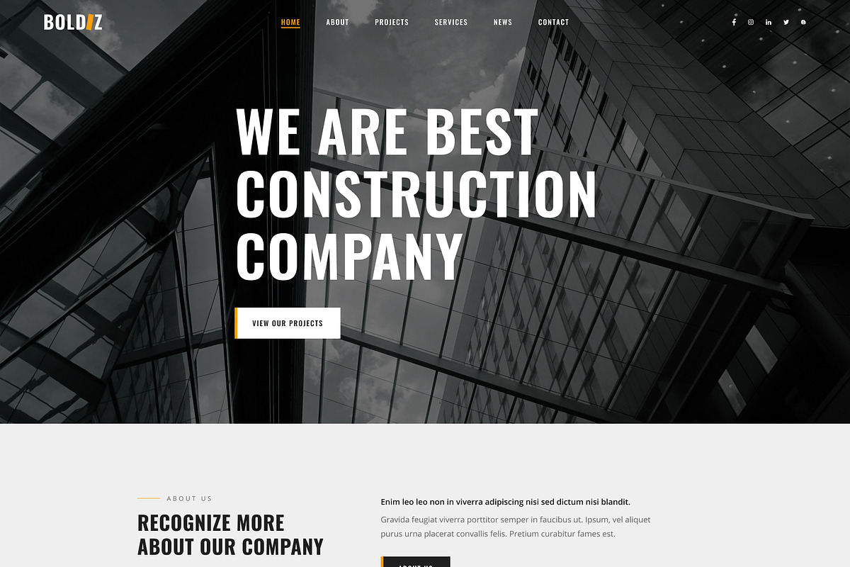 Boldiz - Construction HTML Template, a HTML Template by TemplatesJungle (Photo 2 of 2)