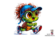 Sea Turtle Sport Runner PNG Bundle, a Graphic by Clipart Bloom (Thumbnail 9 of 16)