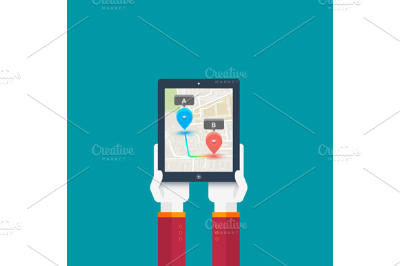 Hands Hold Smartphone With Imaginary