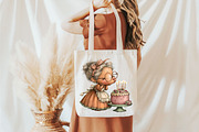 Whimsical Birthday Grandma Clipart, a Seasonal Illustration by designcity5 (Thumbnail 5 of 5)