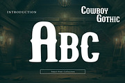 Cowboy Gothic, a Font by Wow Magic (Thumbnail 2 of 3)