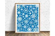 Snowflakes Background, a Pattern Graphic by beguima (Thumbnail 3 of 6)