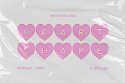 Heart Shape Font, a Sans Serif Font by CuteDreamyDesign (Thumbnail 1 of 8)