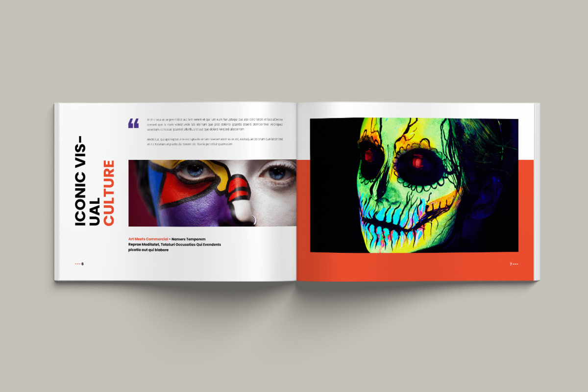 Popart Magazine Landscape Template, a Brochure Template by Pixelpick (Photo 4 of 9)