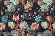 Dark floral patterns & prints, a Wallpaper Graphic by CarmineType (Thumbnail 1 of 10)
