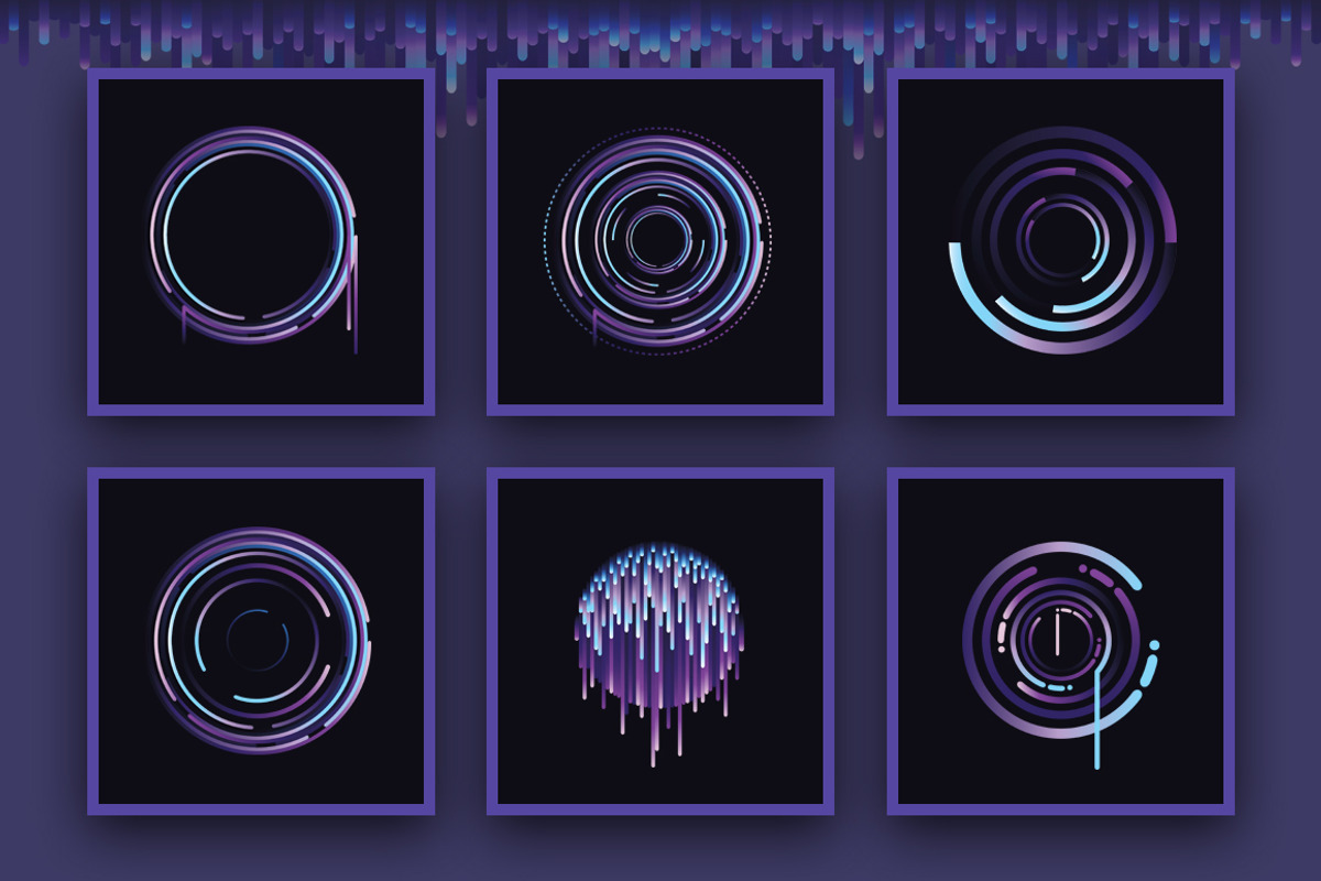 Descending- Glitch Design Elements