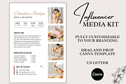 Influencer Rate Card Media Kit Canva, a Social Media Template by Daily Creative (Thumbnail 1 of 4)