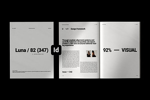 Minimal Editorial Layout Template