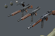 WWII Weapon Pack, an Object 3D Model by Beatheart Creative Studio (Thumbnail 2 of 15)