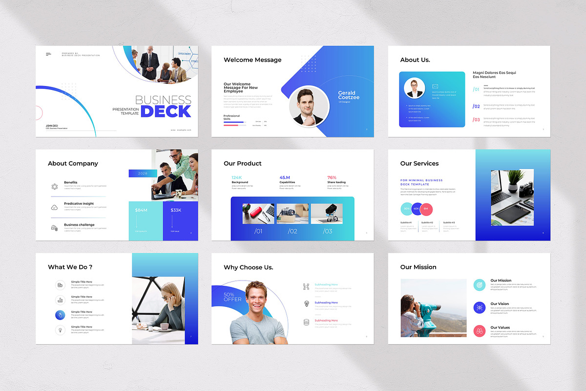 Business Deck Presentation Template preview 6