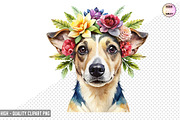 Dog Wearing Flower Crown Bundle, a Graphic by crative8112 (Thumbnail 8 of 8)