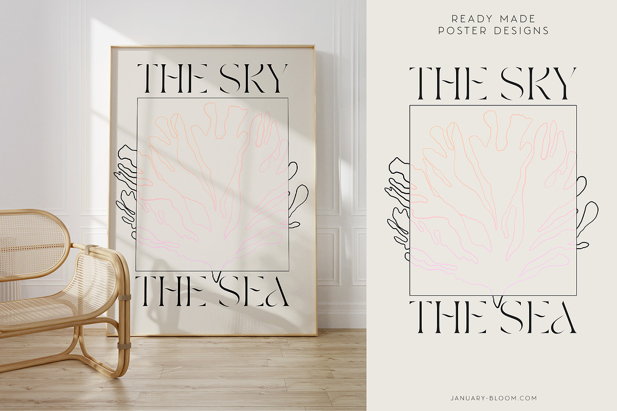 Beach, Sea & Gradient Poster Design, an Illustration by January Bloom (Photo 13 of 14)