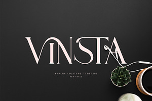 VINSTA Ligature Serif Typeface