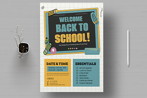 Back To School Flyer, a Flyer Template by MightyDesign
