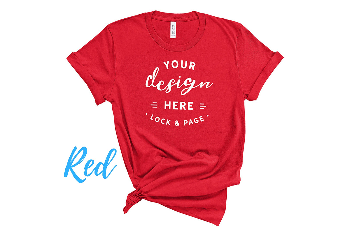 Bella Canvas TShirt Mockups On White, a Shirt Mockup by lock and page (Photo 44 of 92)