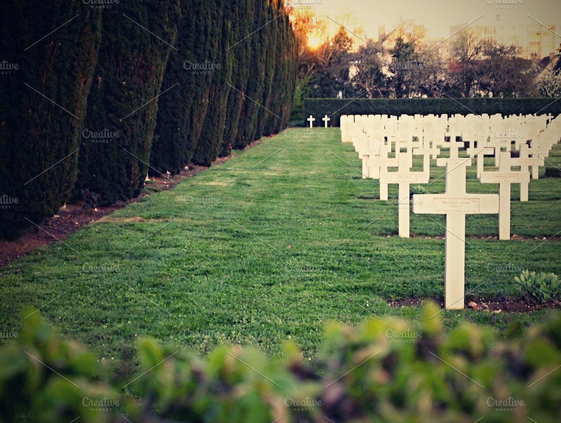 Cemetery Containing Cemetary France And Army
