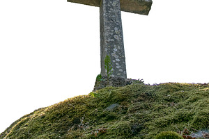 Christian cross at top of hill isolated photo, an Arts & Entertainment Photo by DanFLCreativo