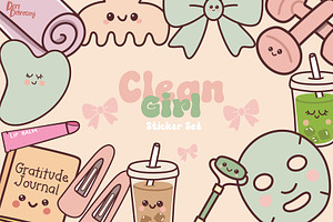 Clean Girl Sticker Set
