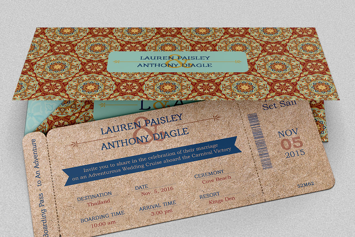 Adventure Boarding Pass Invitation, an Invitation Template by Godserv Designs (Photo 1 of 6)