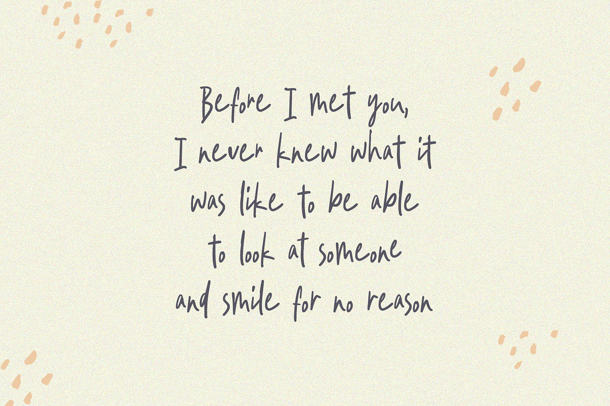 Awesome Sunday Cute Handwritten Font, a Sans Serif Font by Kotak Kuning Studio (Photo 2 of 7)