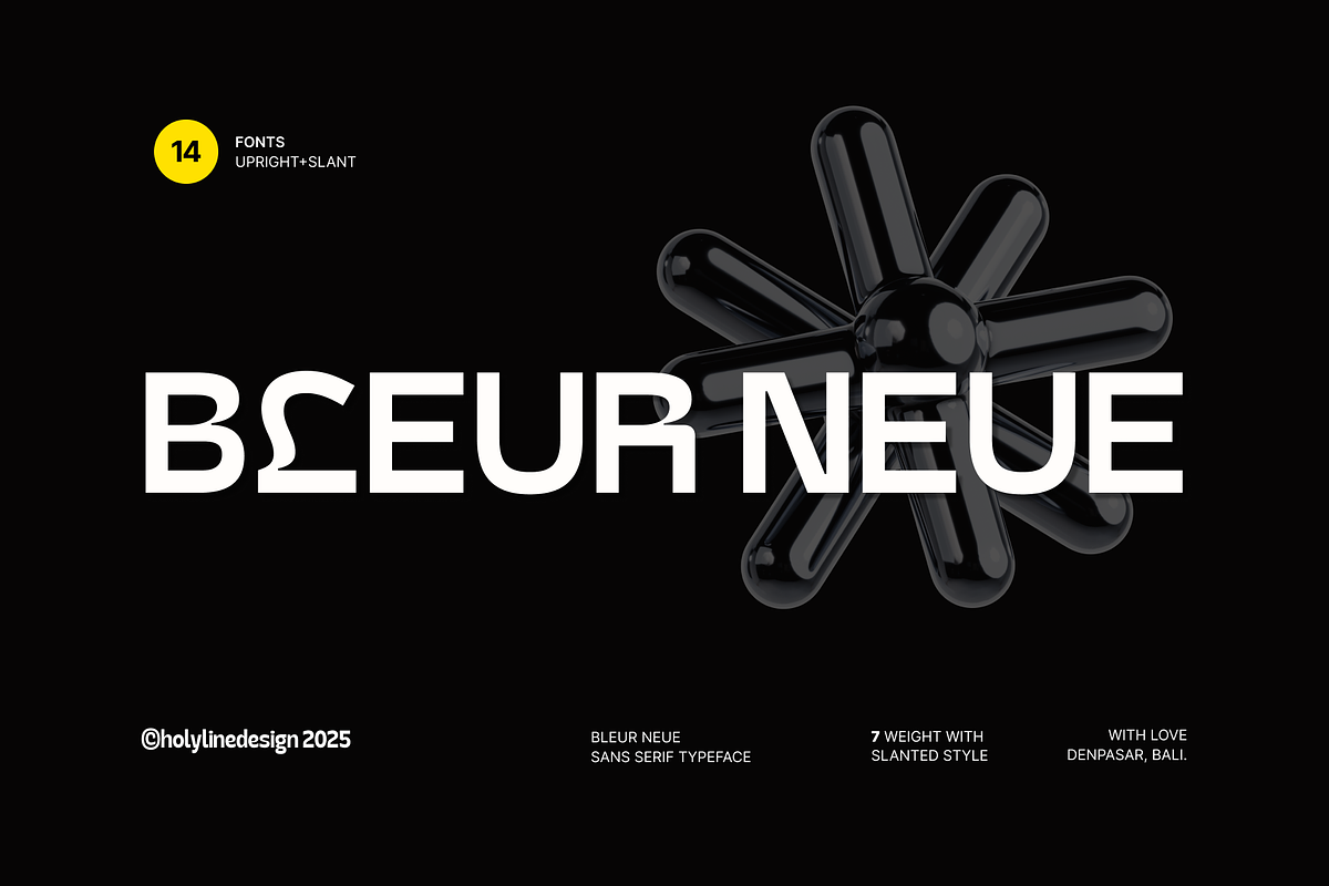 Bleur Neue - Geometric Sans, a Sans Serif Font by Holyline Design (Photo 1 of 15)