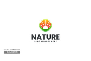 Nature Gradient Colorful Logo, a Branding & Logo Template by ivan_artnivora