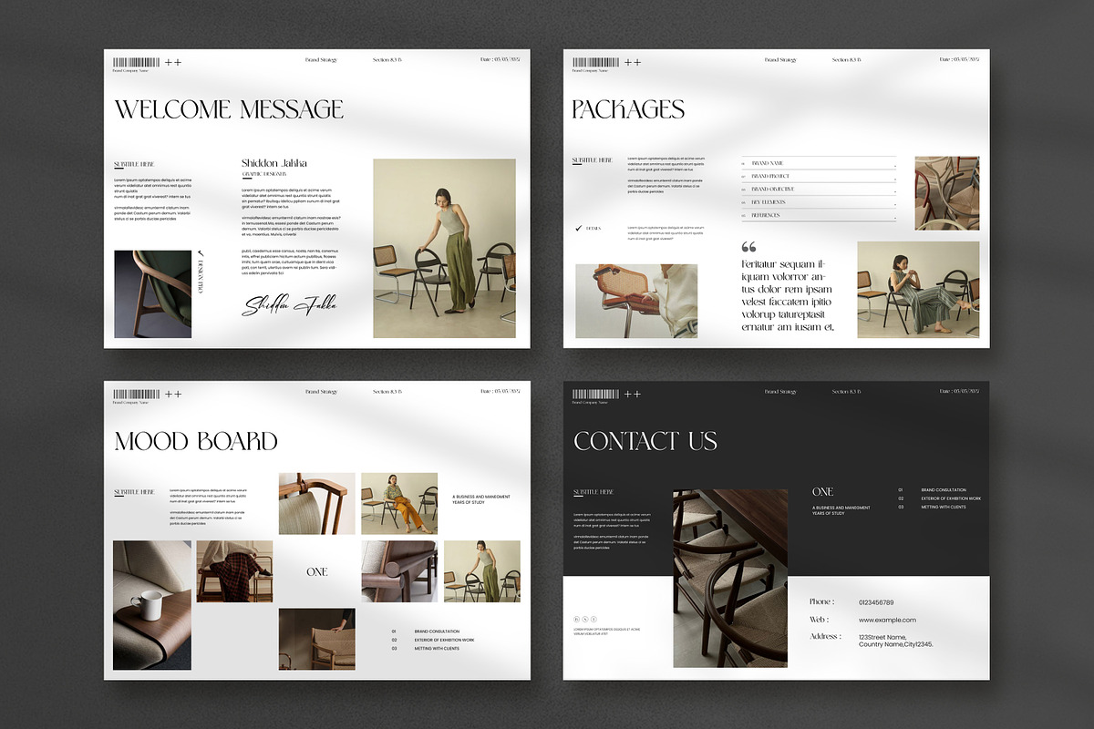Brand Strategy Template, a Brochure Template by UpSolution (Photo 4 of 8)
