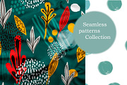 Set of seamless abstract patterns., a Pattern Graphic by DeMih (Thumbnail 5 of 11)