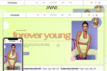 WIX Website Template | Vintash