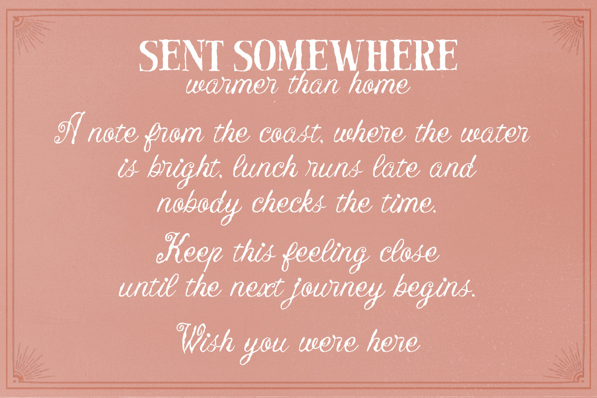 Postcard Daydream Coastal Font Duo, a Script Font by Littlehand (Photo 3 of 12)