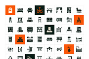 Furniture Home Interior Icons, a Solid Icon by Prosymbols (Thumbnail 6 of 6)