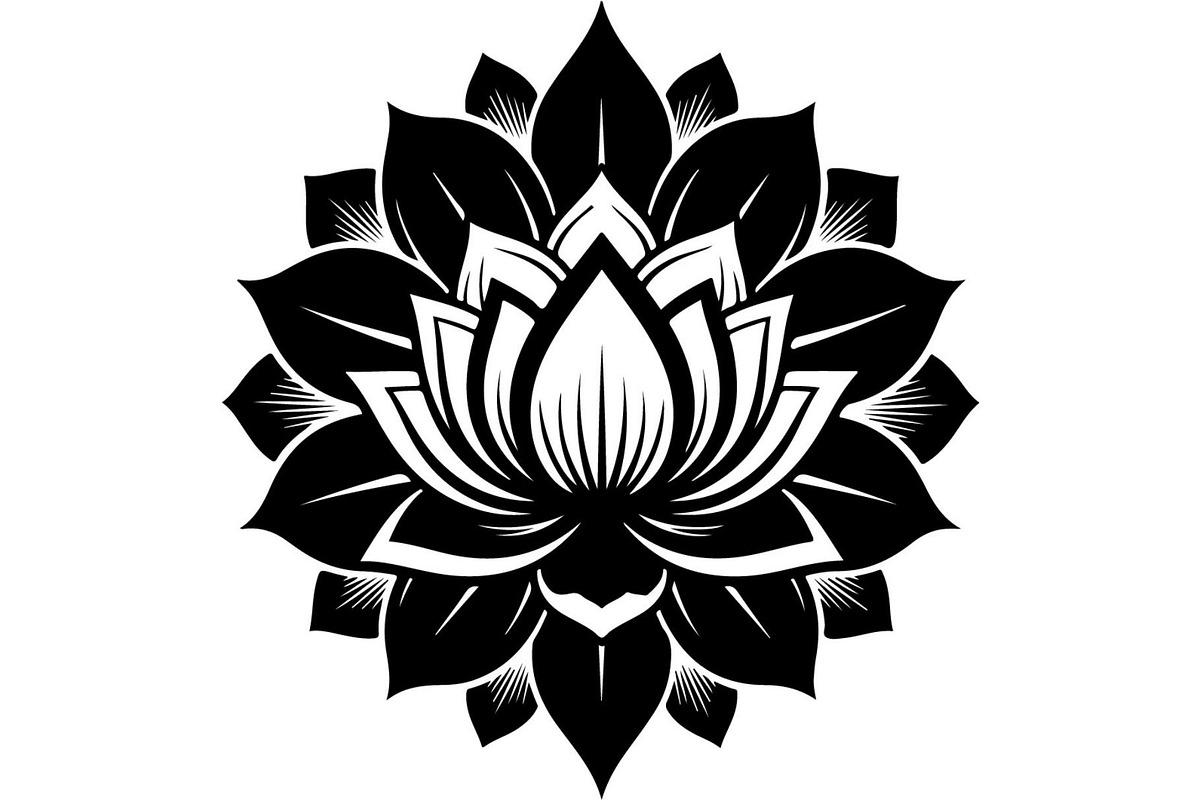 Decorative Lotus Flower, an Object Graphic by Creativeshirt (Photo 7 of 14)
