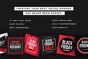 Black Friday Social Media Banner V3, a Social Media Template by MinimalStudioCo (Thumbnail 3 of 6)