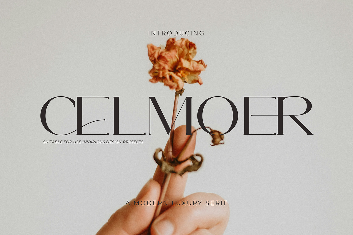 Celmoer - A Modern Luxury Serif Font, a Serif Font by Muflieart (Photo 1 of 10)