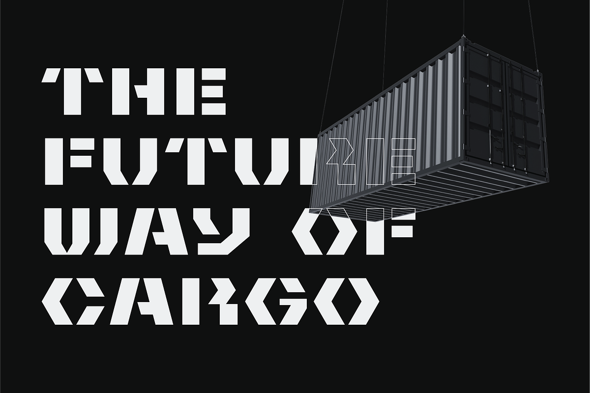 Obac-Geometric Stencil Display Font, a Sans Serif Font by Ebad Designs (Photo 4 of 7)