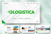 Logistics Pitch PowerPoint Template, a Presentation Template by FIBRINOSÄ (Thumbnail 1 of 4)