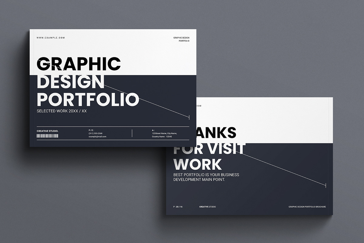 Graphic Design Portfolio Brochure, a Brochure Template by E-Type (Photo 8 of 8)