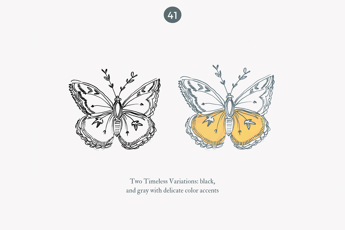 chateau clipart vintage doodles set, a Decorative Illustration by Patishop Art (Photo 4 of 9)